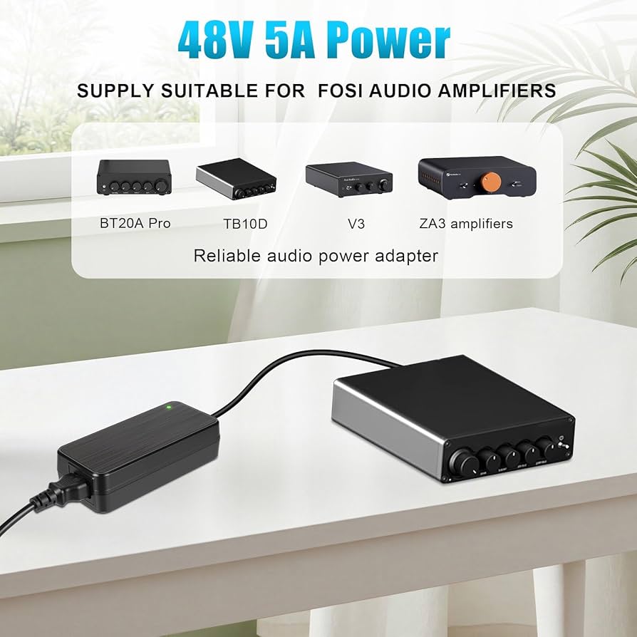 Amazon.com: for Fosi Audio Power Supply Adapter, 48V 5A