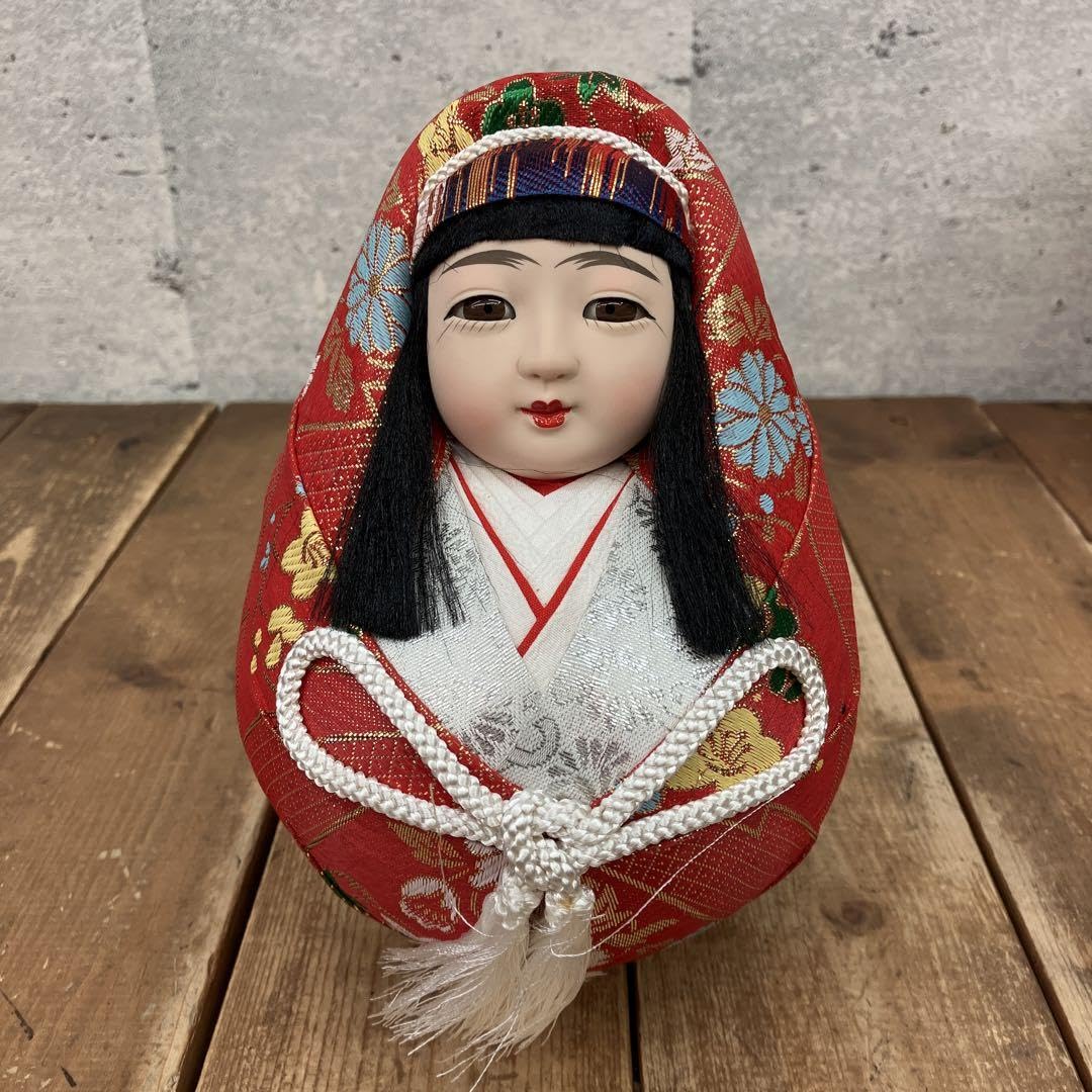 Amazon.co.jp: 郷土玩具 郷土芸術 姫達磨 女の子 縁起物 開運七転八起