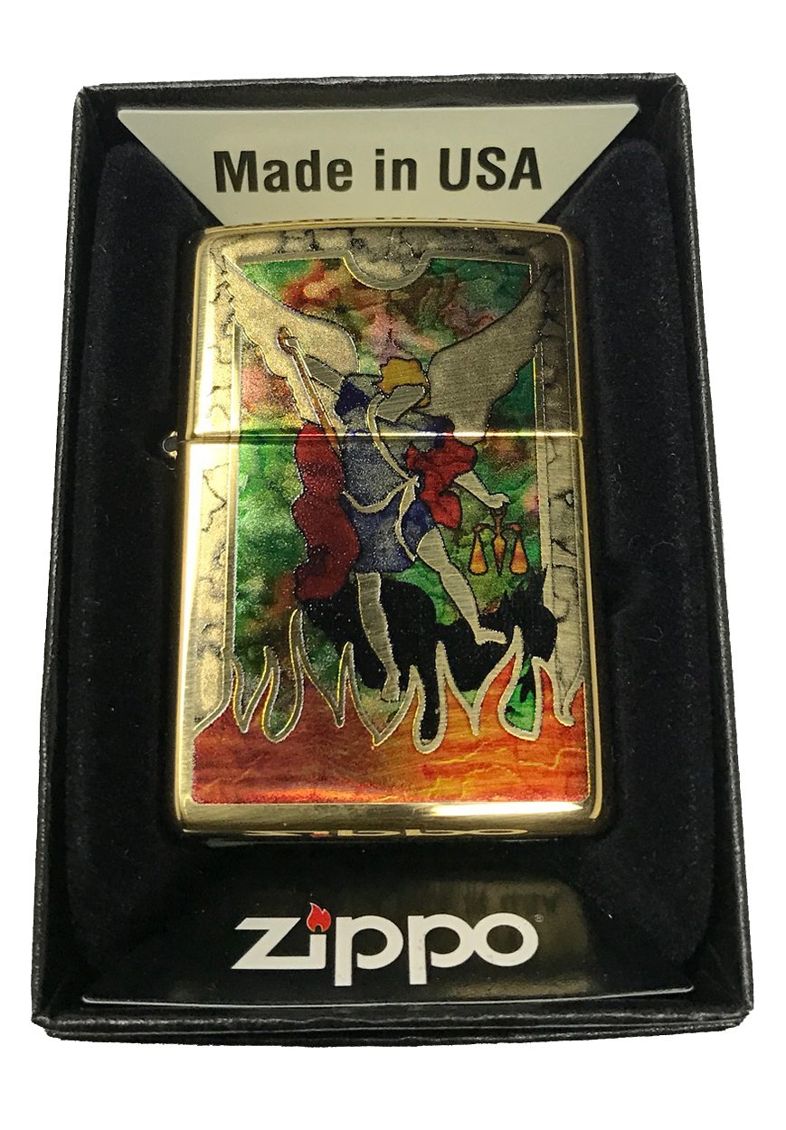 Amazon.com: Zippo Custom Lighter - St Michael Archangel Fusion
