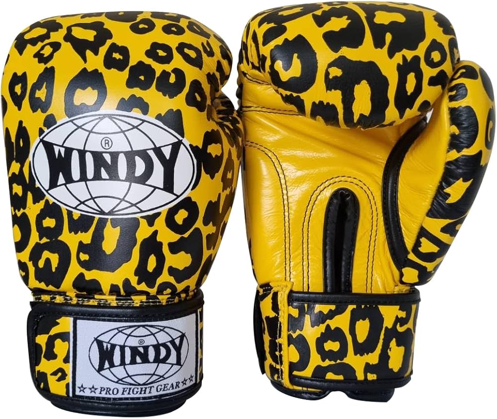 Amazon.co.jp: ウィンディ キック ボクシンググローブ ヒョウ柄 8,10