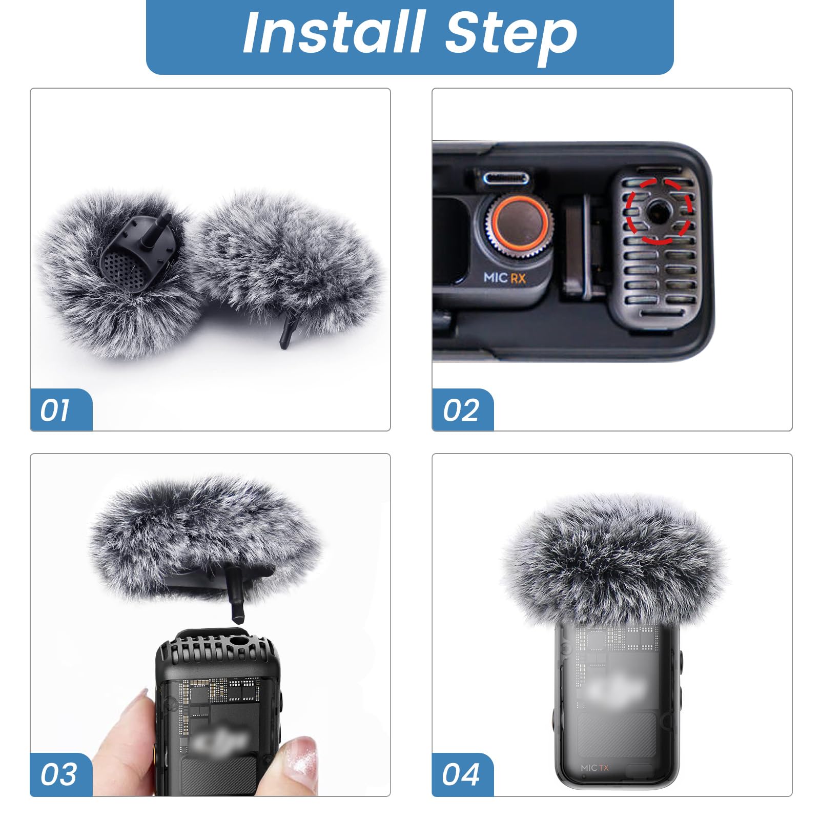 Amazon.com: 2-Pack Windscreen Compatible with DJI Mic 2