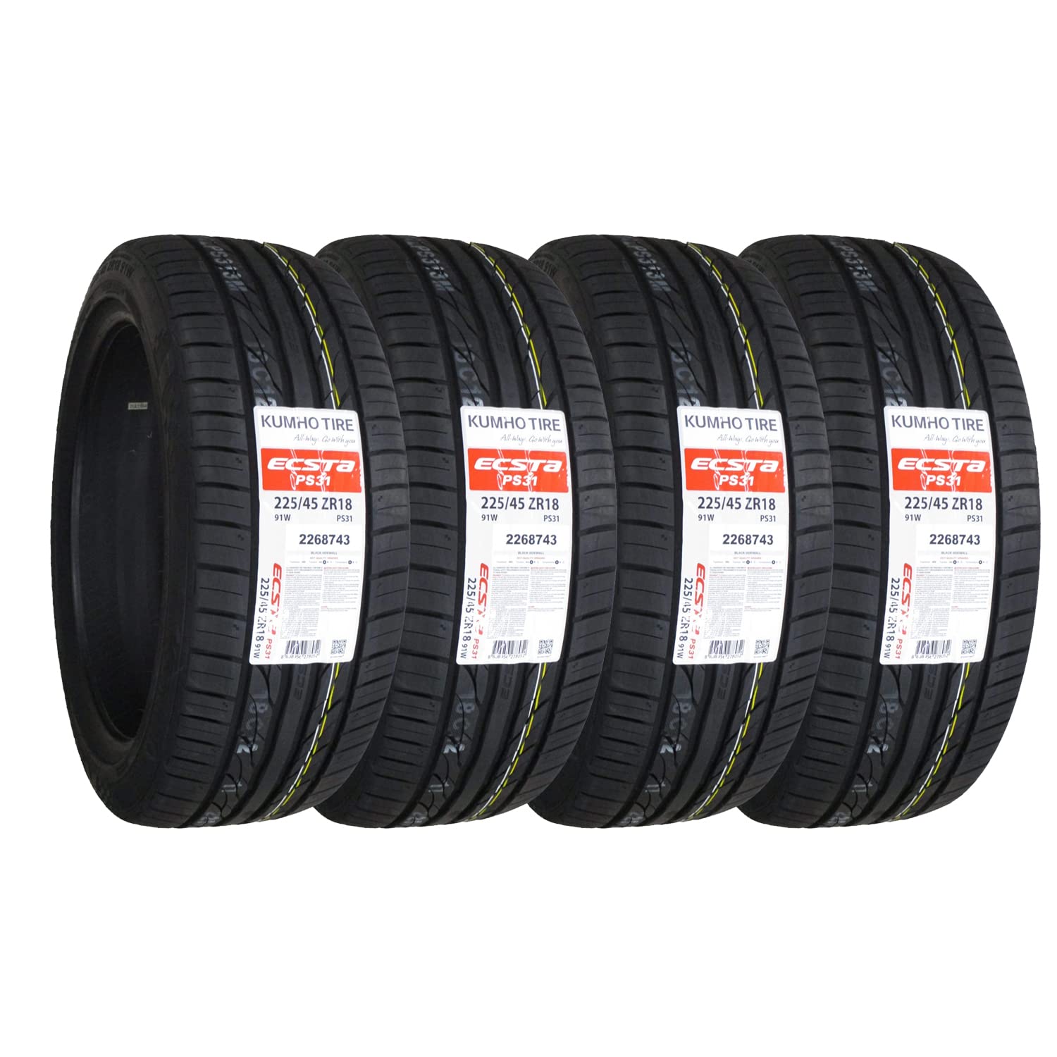 Amazon.co.jp: クムホ ECSTA ECSTA PS31 225/45R18 91W 4本セット : 車