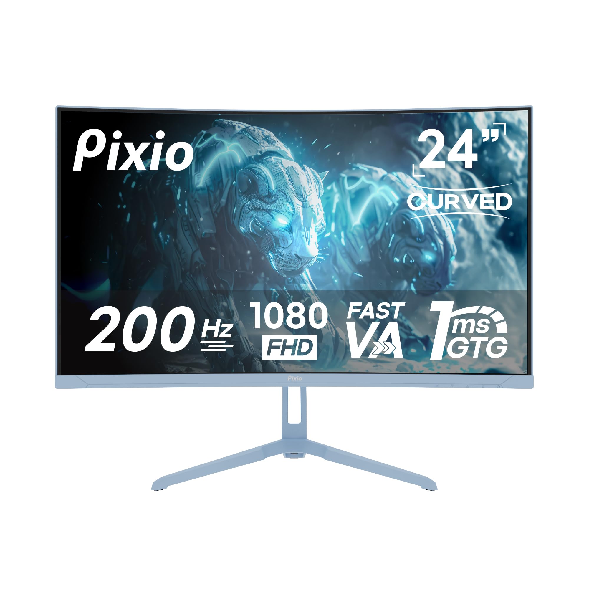 Amazon.com: Pixio PXC248 Wave Blue 24 inch 200Hz Refresh Rate FHD