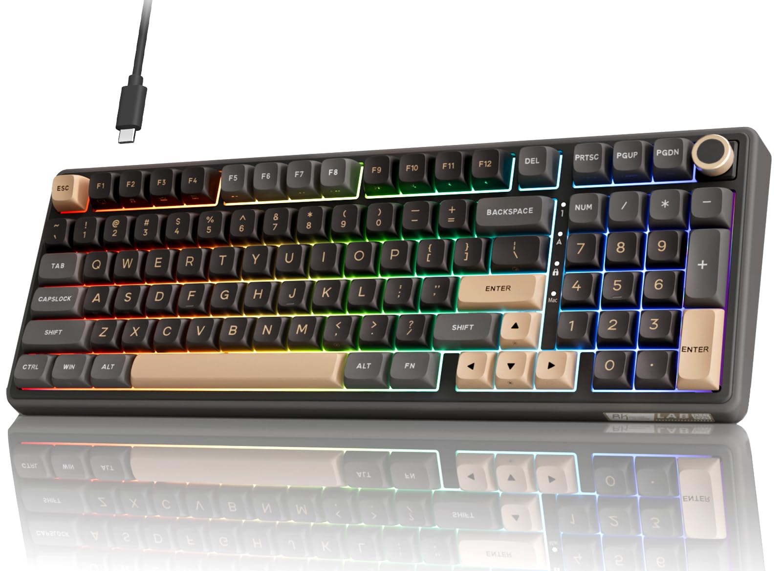 Amazon.com: RK ROYAL KLUDGE R98 Pro Wired Mechanical Keyboard, 96