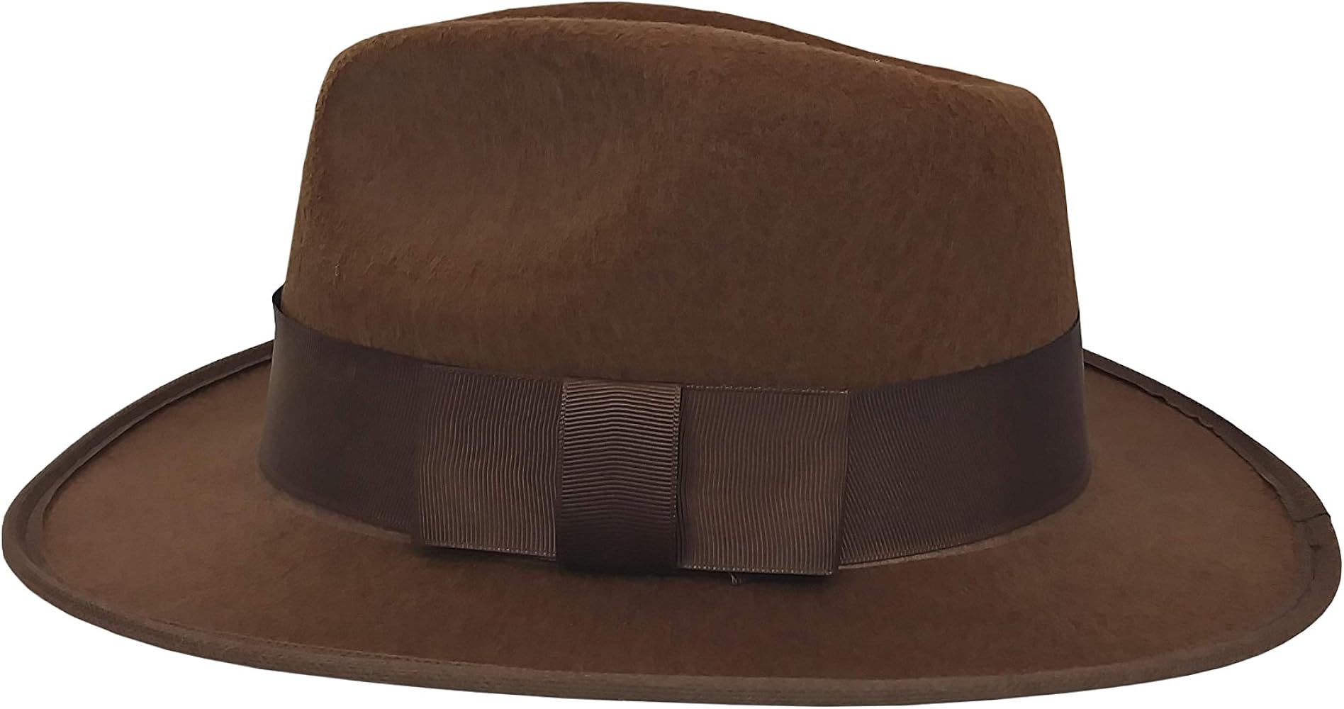 Nicky Bigs Novelties Brown Fedora Hat for Women, Brown Fedora Men