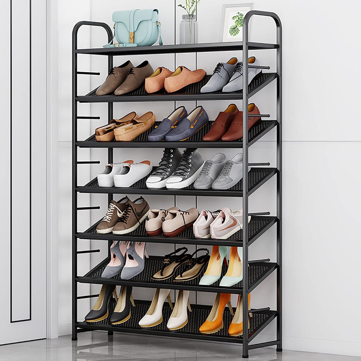 Amazon｜シューズラック 靴箱 スリム 下駄箱 4/5/6/7段 幅50/70/90