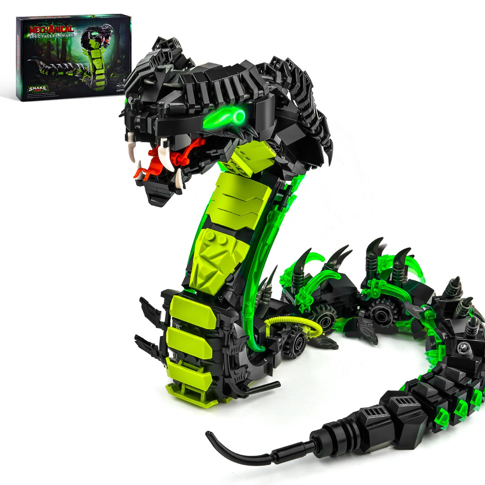 Amazon.com: Mechanical Snake Building Sets, Creative Snake Animal