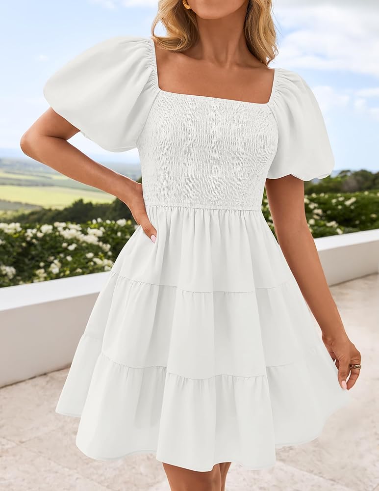 OHGA】SQUARE PUFF ホワイト OHGA】SQUARE PUFF ホワイト