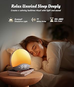 Amazon.com: ecozy Sunrise Alarm Clock, White Noise Sound Machine