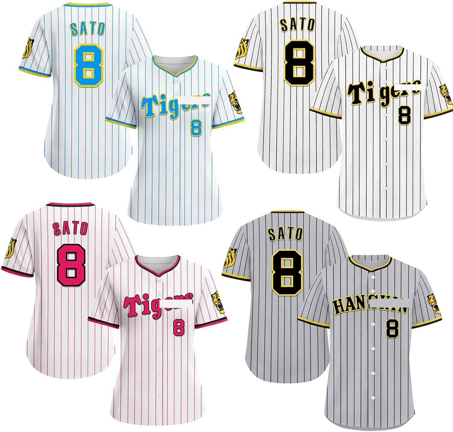 Amazon.co.jp: [EESDCOS] 阪神タイガース 佐藤輝明 背番号8番 印刷