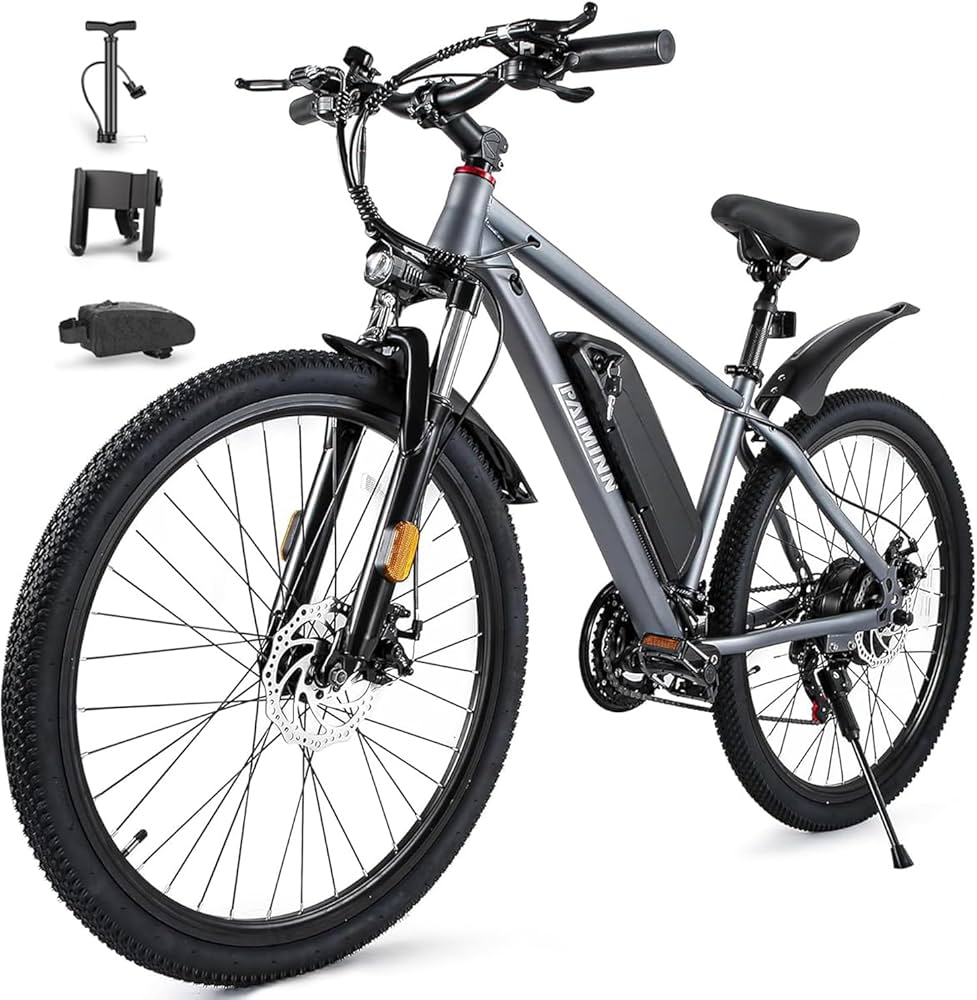 Amazon | 電動アシスト自転車 26インチ マウンテンバイク マウンテン