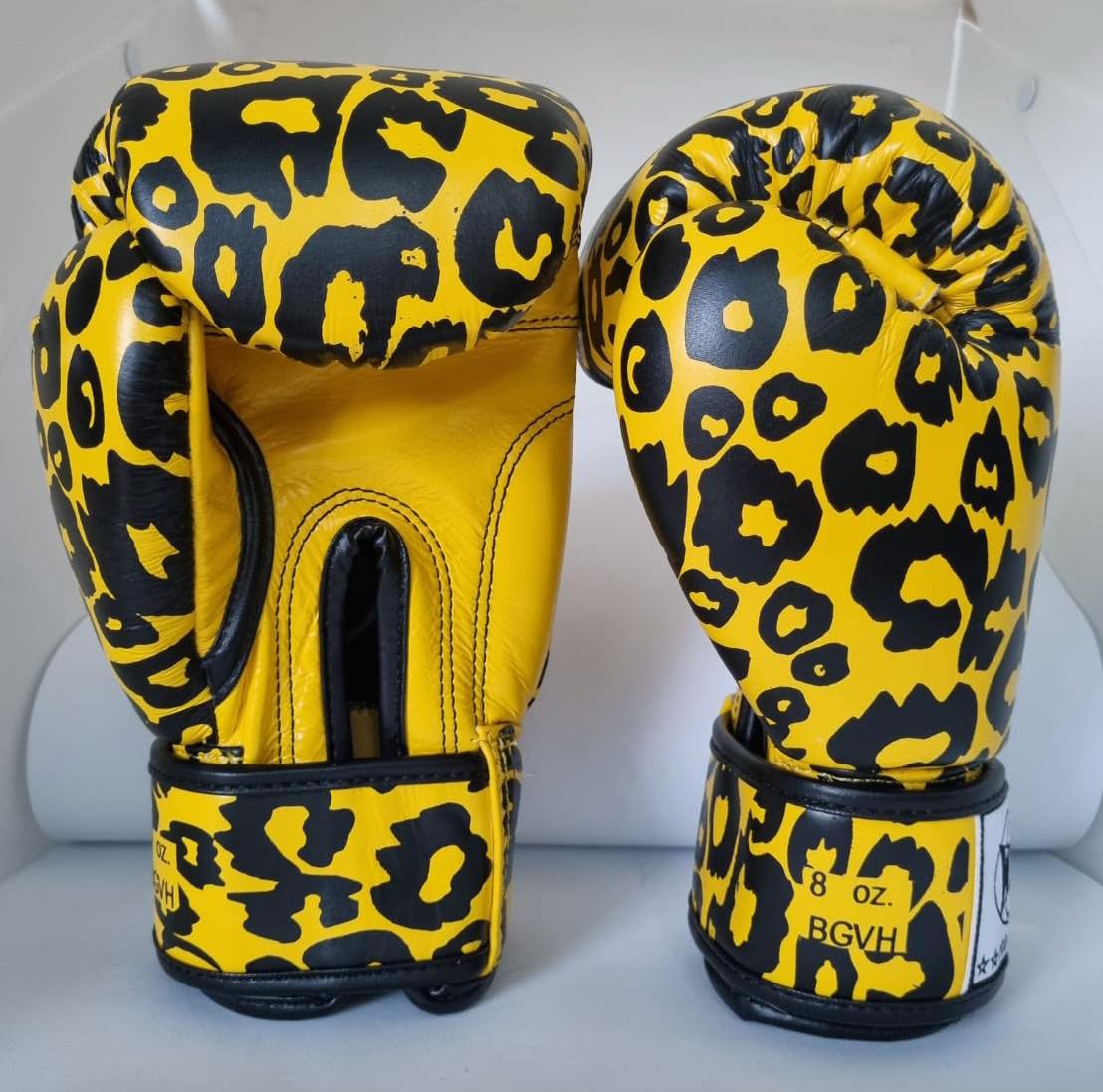 K-1アマチュア ヒョウ柄 ボクシンググローブ ヘッドギアセット K-1