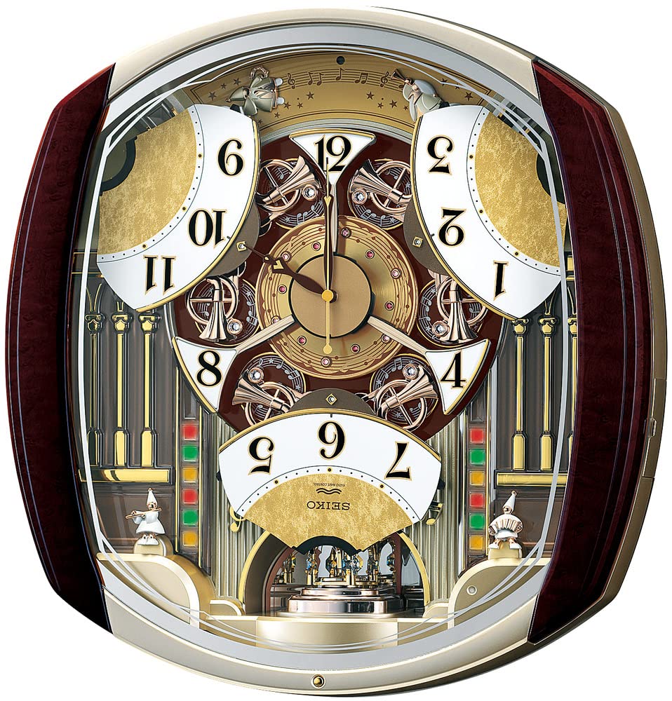 Amazon.co.jp: セイコークロック 掛け時計 からくり時計 電波 アナログ