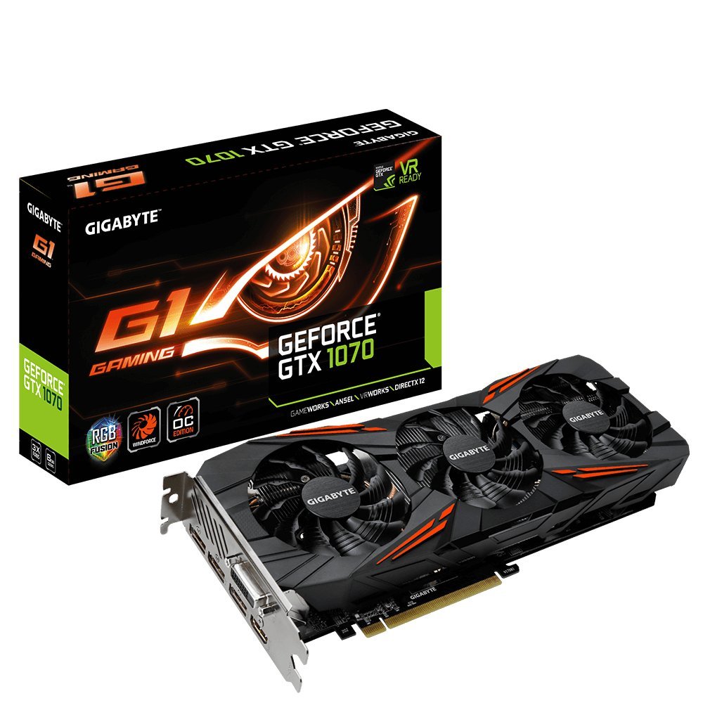 Amazon.com: GIGABYTE GV-N1070G1 GAMING-8GD REV2.0 GeForce GTX 1070