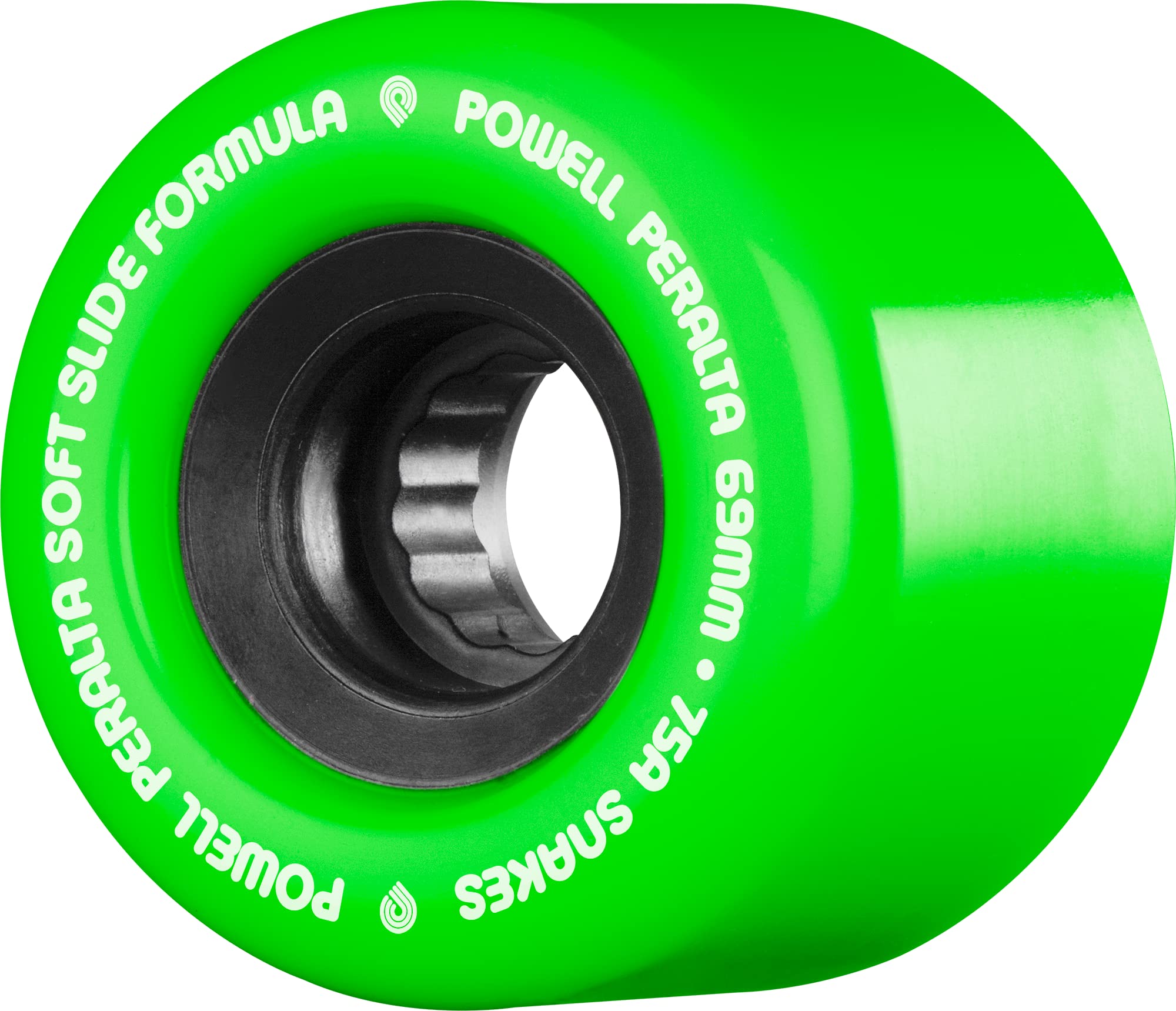 Powell Peralta Snakes 69mm 75a 4pk Green Skateboard Wheels, Wheels