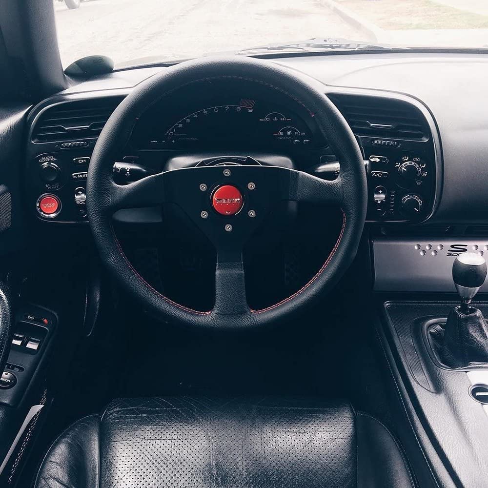 Amazon | MOMO モモ MCL35BK1B モンテカルロ 350 mm レザー ハンドル