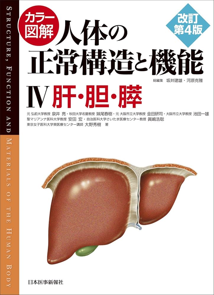 カラー図解 人体の正常構造と機能〈4〉肝・胆・膵【改訂第4版】 | 泉井