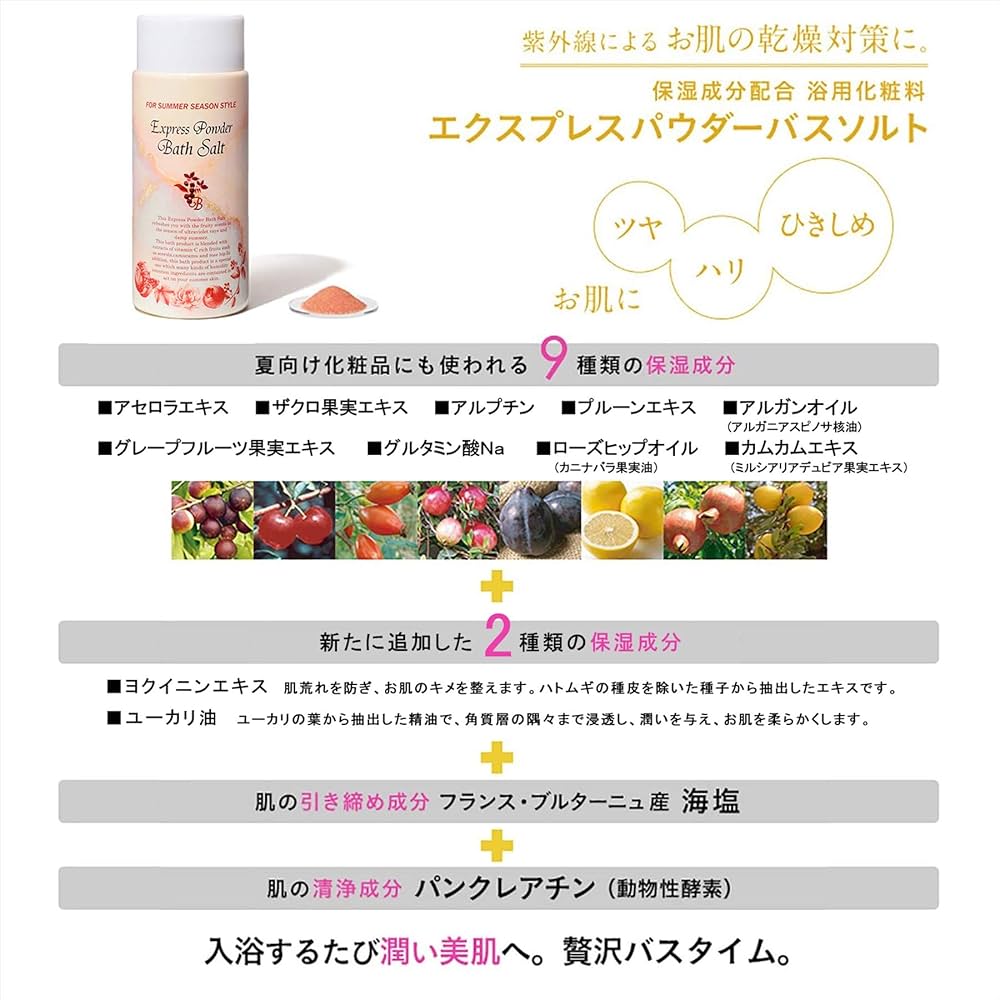 Amazon | エクスプレスパウダー バスソルト 1kg 浴用化粧