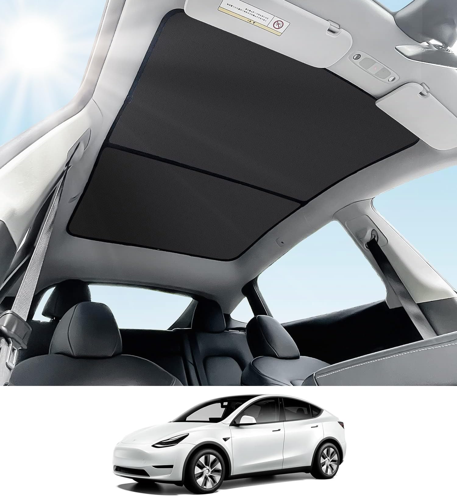 Amazon.co.jp: テスラ モデルY サンシェード ルーフサンシェード