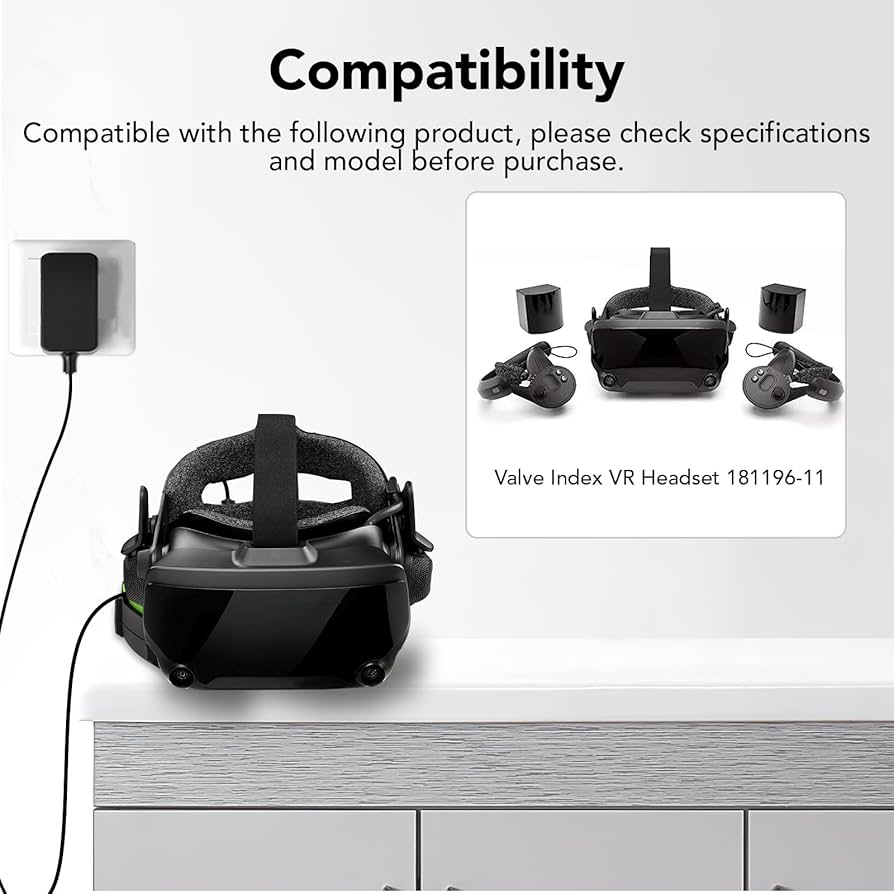 Amazon.com: 3M Power Cable Charger Compatible with Valve Index VR