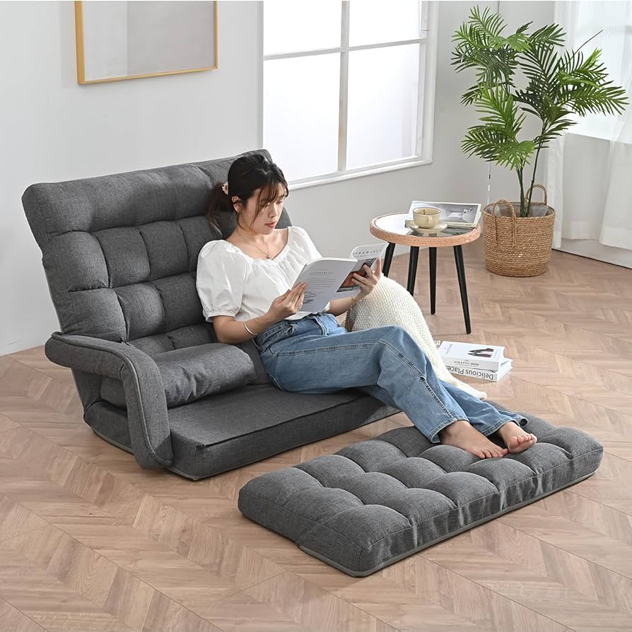 Amazon｜IKIFLY ローソファー 2人掛け ハイバック ソファーベッド