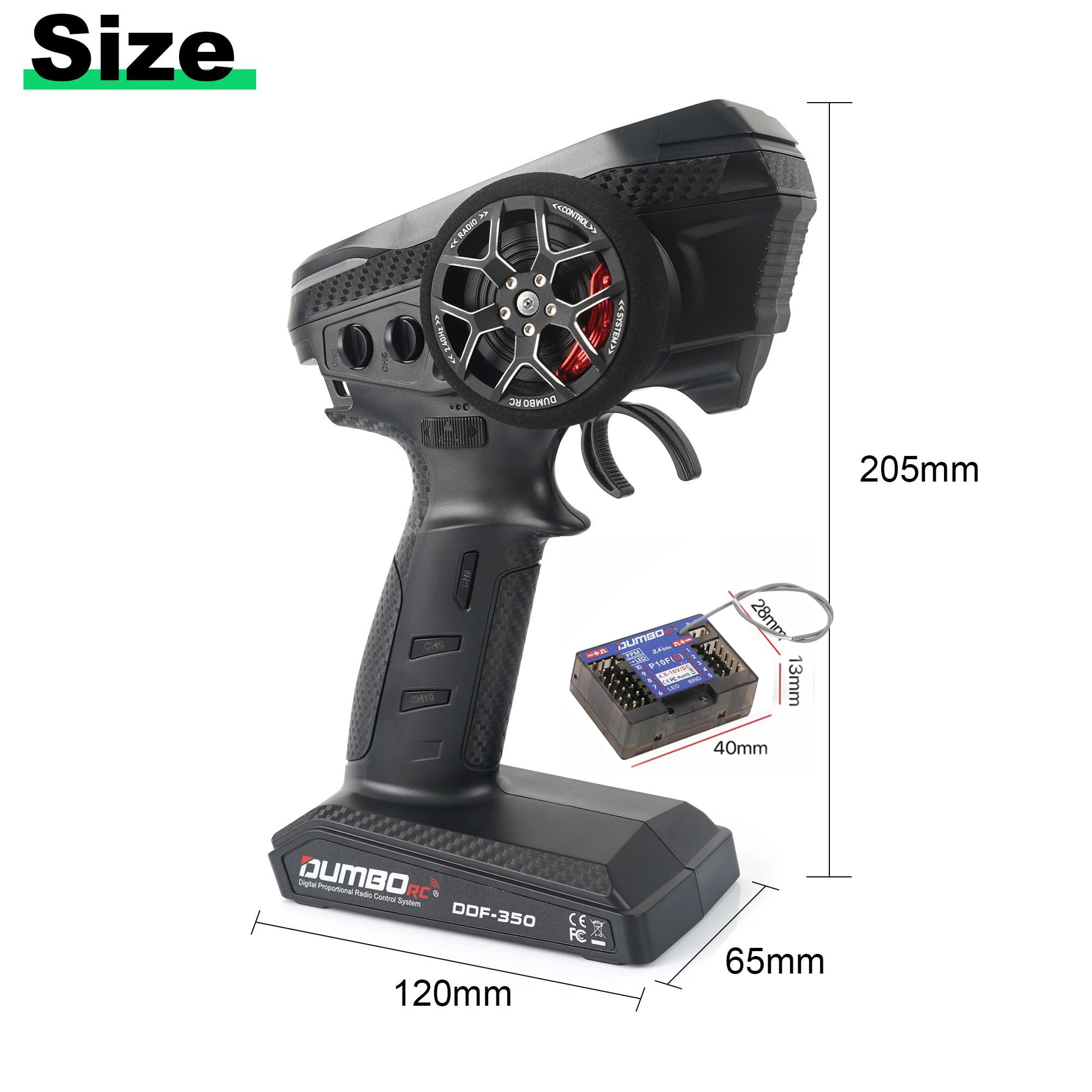 Amazon.co.jp: DUMBORC DDF-350 10CH 2.4Gラジオ送信機 技適認証済み