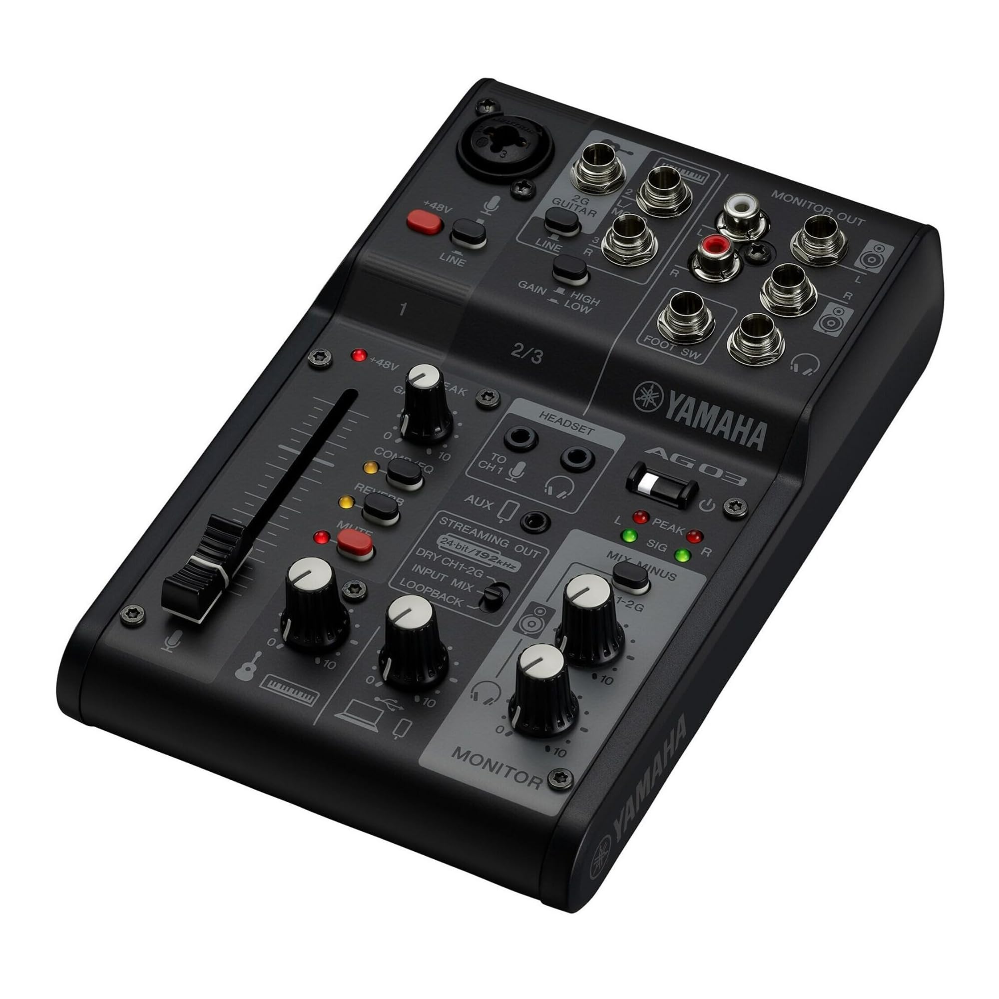 Amazon.com: Yamaha AG03MK2 Black 6-Channel Live Streaming Loopback