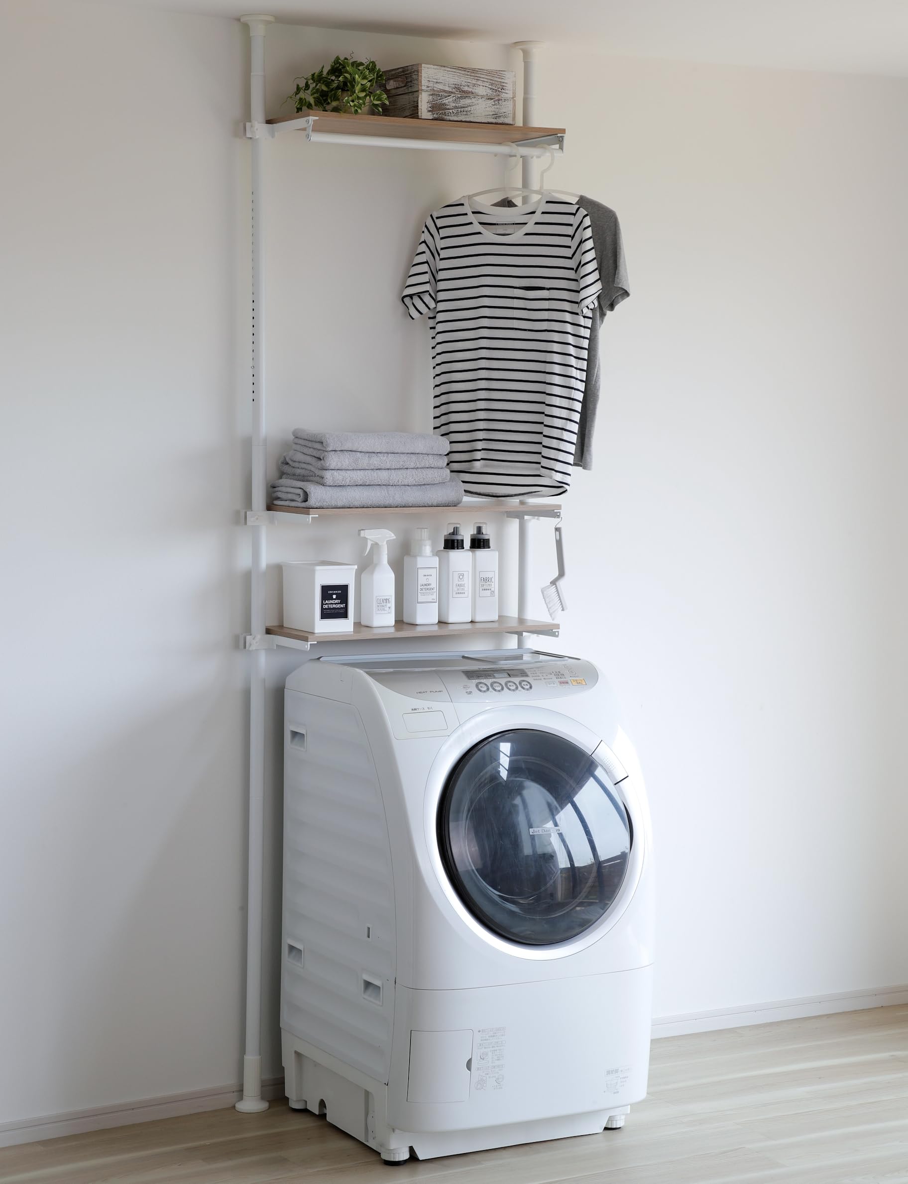 Amazon｜天井まで有効に使える 突っ張り ランドリーラック GTL-03NA 幅