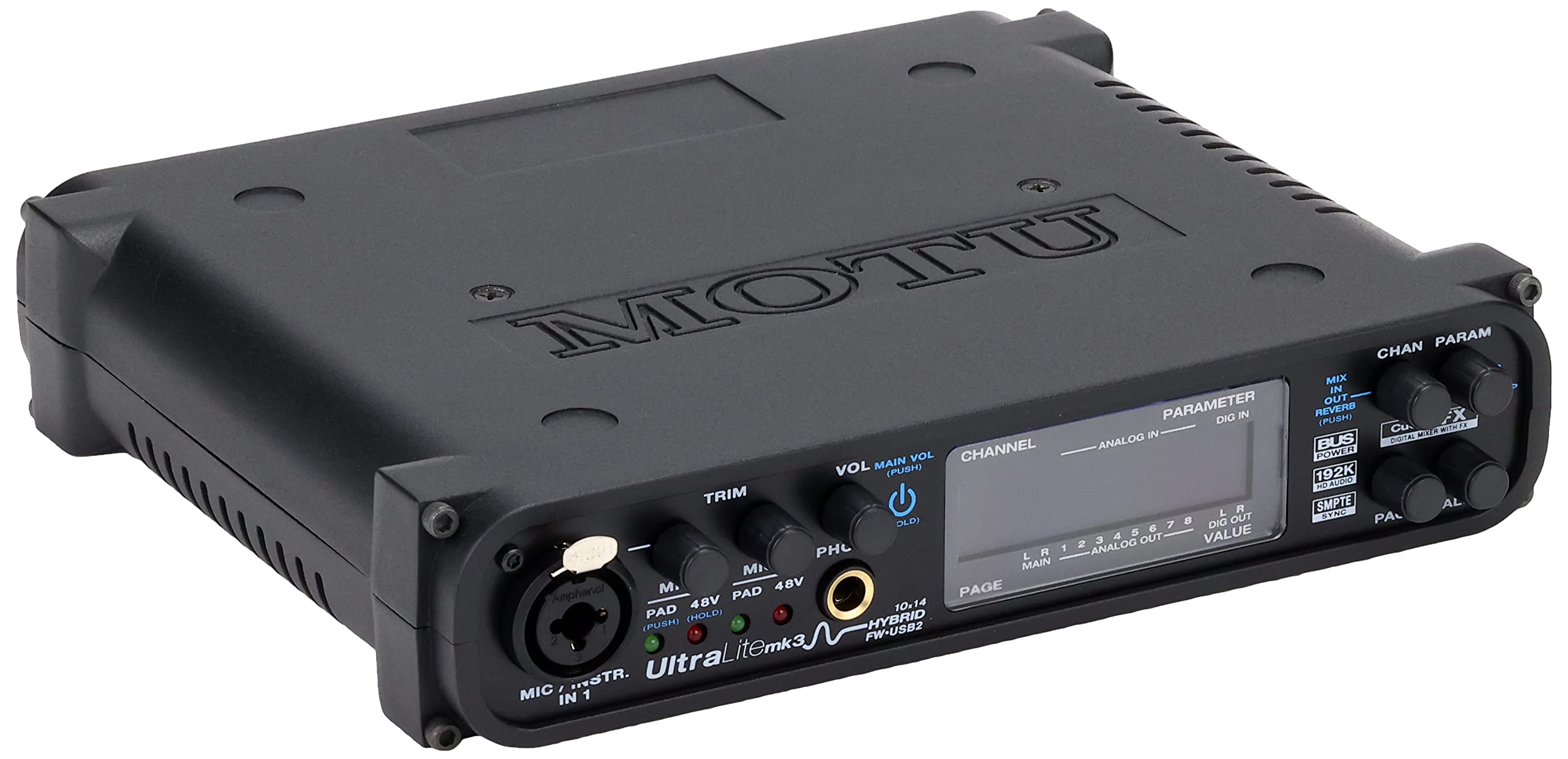 Amazon.co.jp: MOTU UltraLite mk3 Hybrid 10イン14アウト Firewire