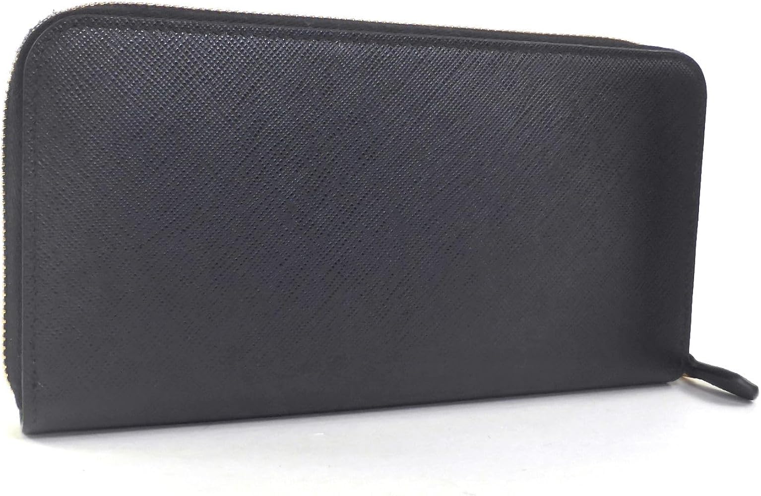 PRADA 長財布 サフィアーノレザー ラウンドファスナー レタリングロゴ