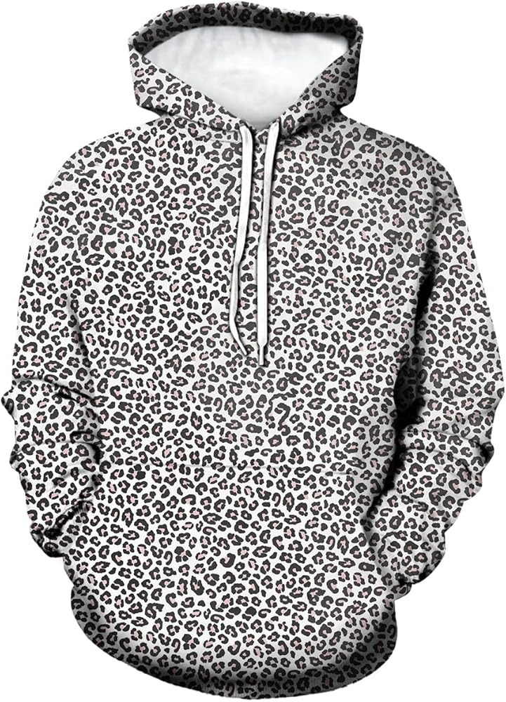 Amazon.com: Lurhonp Leopard Print Long Sleeve Hoodie Sweatshirt