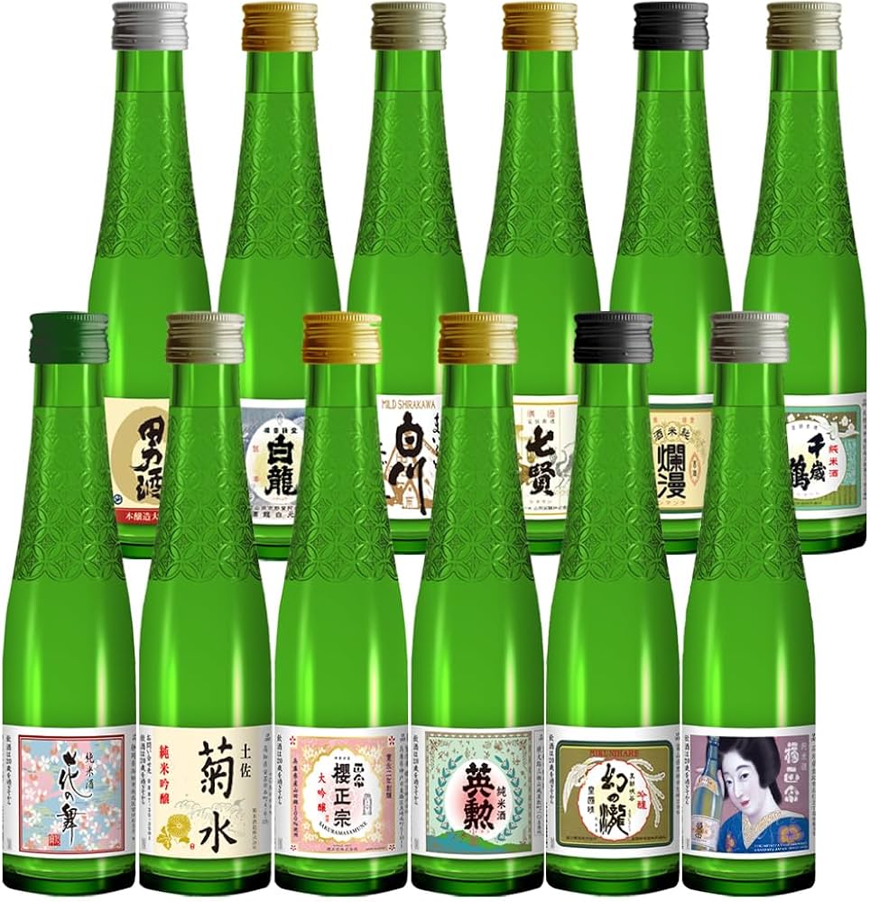 Amazon.co.jp: 蔵べるシリーズ全国12蔵元地酒飲み比べセット180ml×12本