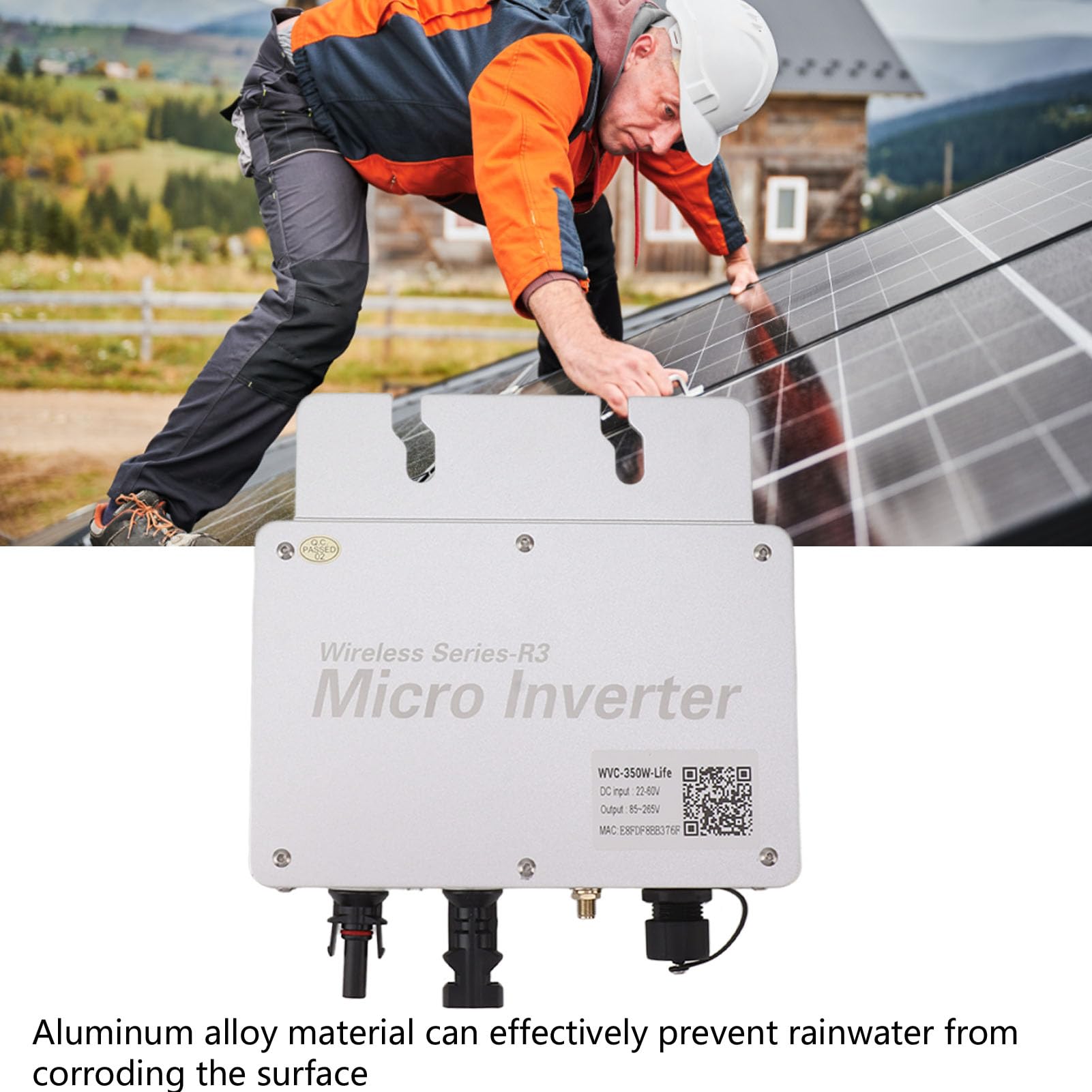 Amazon | WVC 350W マイクロインバーター、太陽光発電グリッドタイ