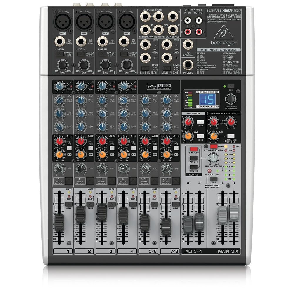 Amazon.com: Behringer XENYX X1204USB Premium 12-Input 2/2-Bus