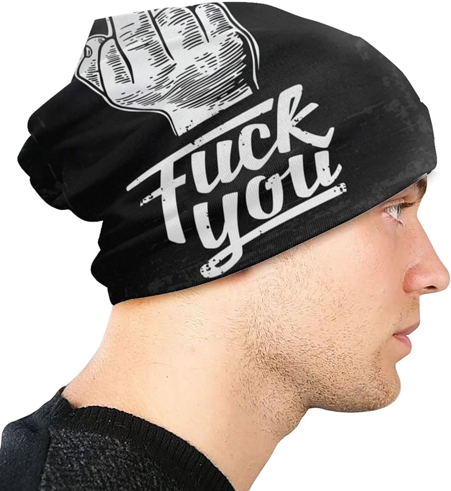 Amazon | ファック fuck 個性的 白地 ニット帽 メンズ レディース 春
