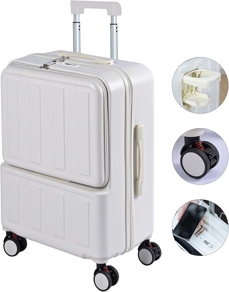 Amazon | [チアキ] スーツケース 前開け キャリーケース フロント