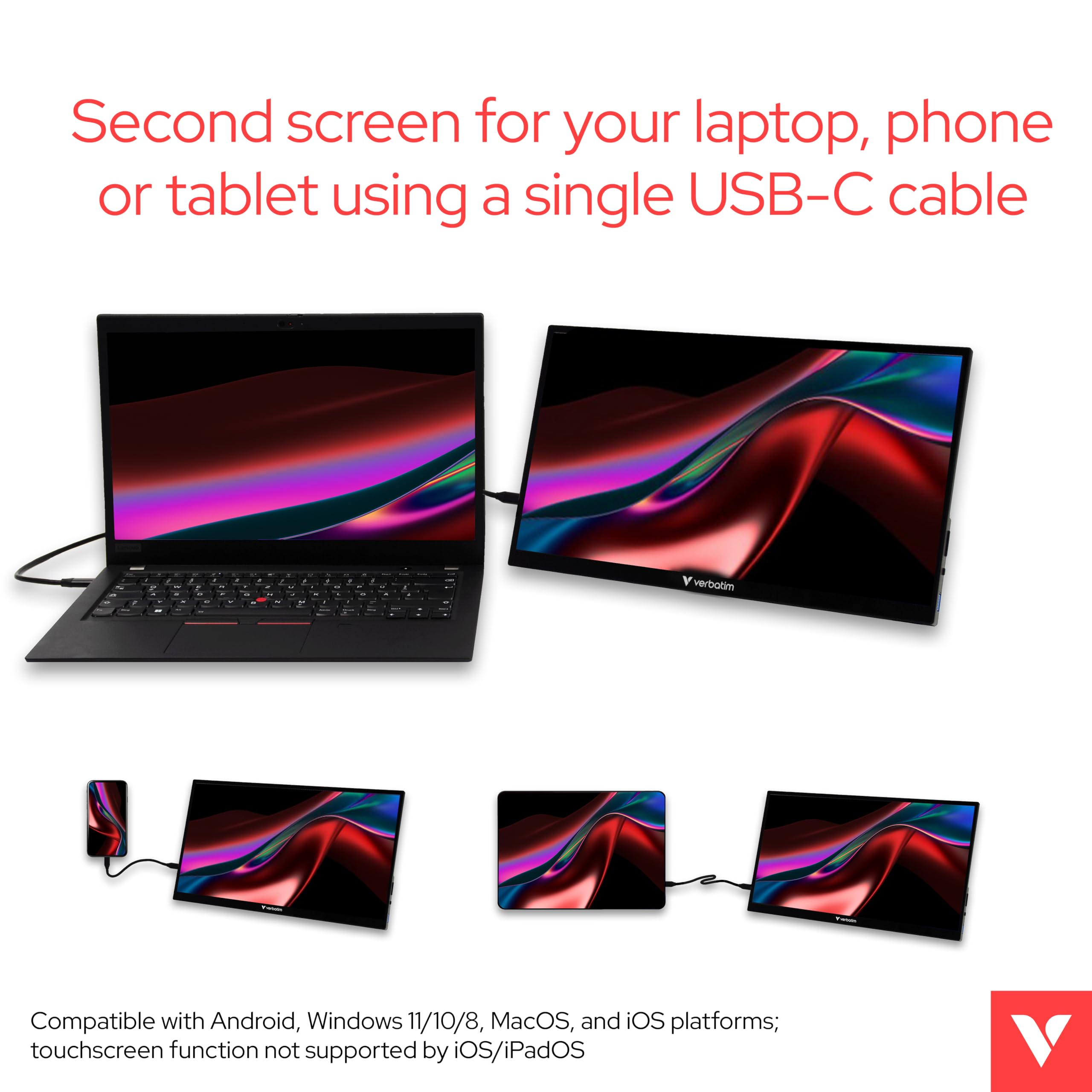 Amazon.com: Verbatim Portable Monitor 14