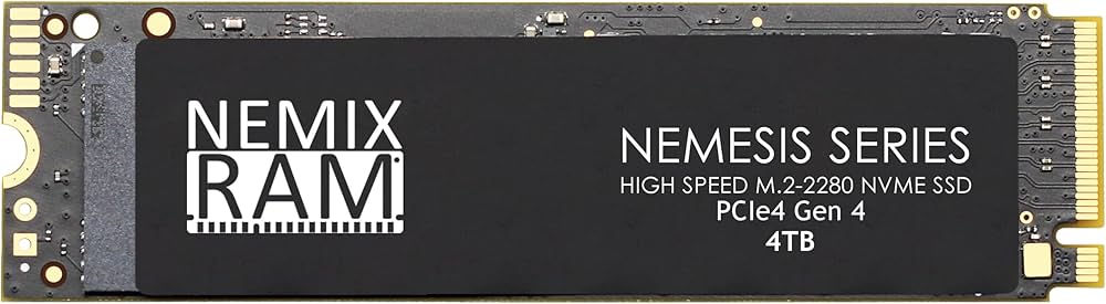 NEMIX RAM Nemesis Series 4TB M.2 2280 Gen4 NVMe SSD for
