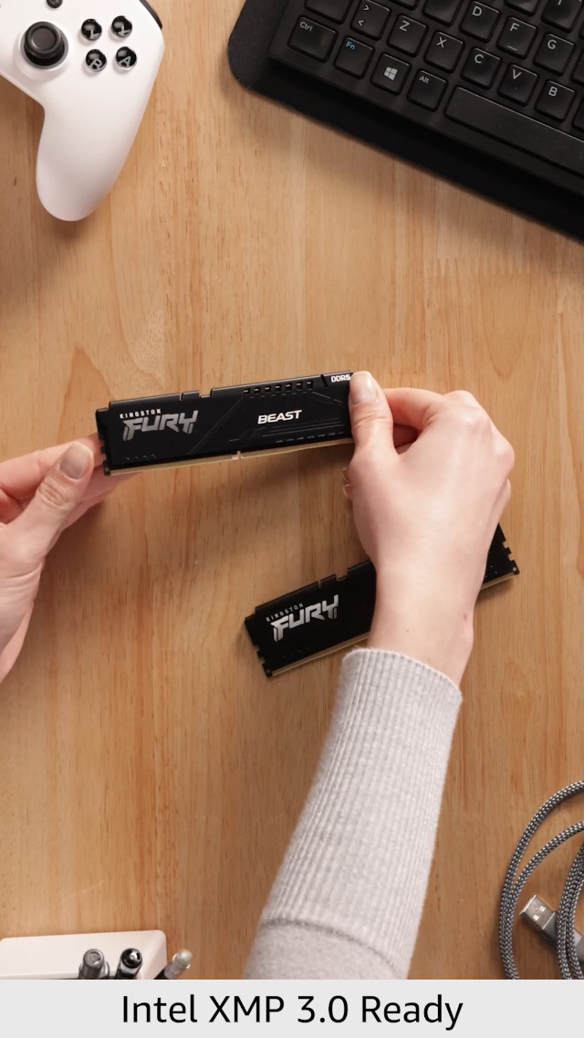 Kingston FURY Beast 16GB (2x8GB) 5200MT/s DDR5 CL40 Desktop Memory