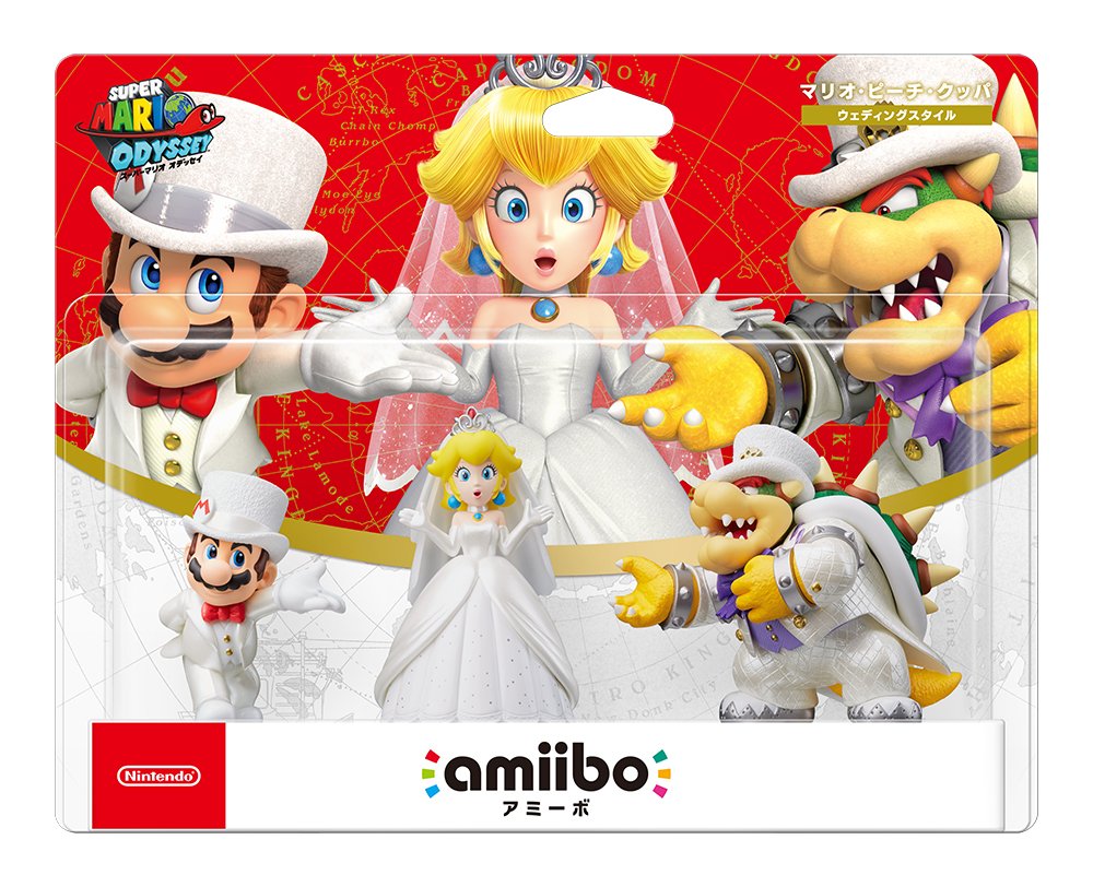 Amazon.co.jp: amiibo トリプルウェディングセット[マリオ/ピーチ