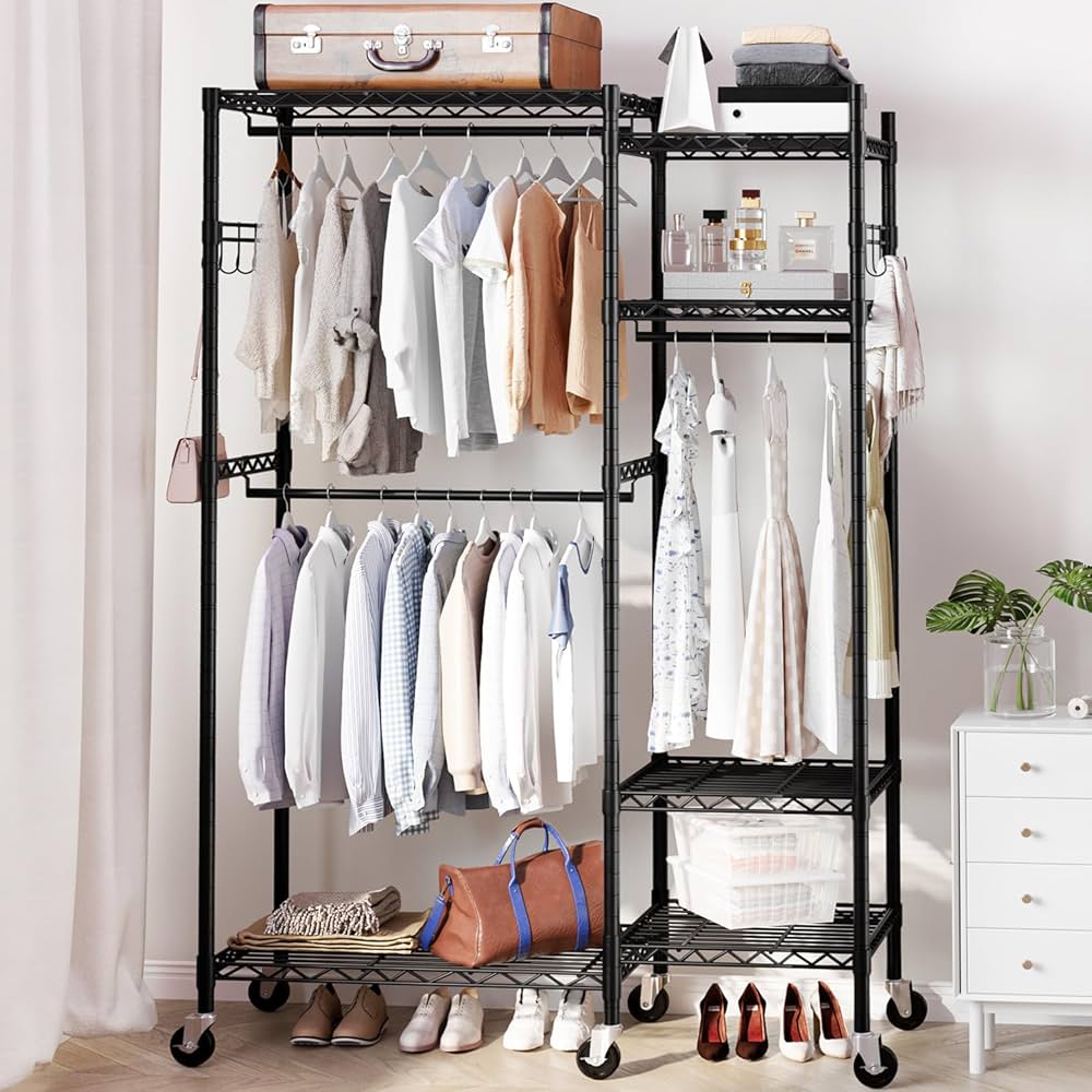 Amazon｜HOKEEPER ハンガーラック ワードローブ クローゼット 衣類収納