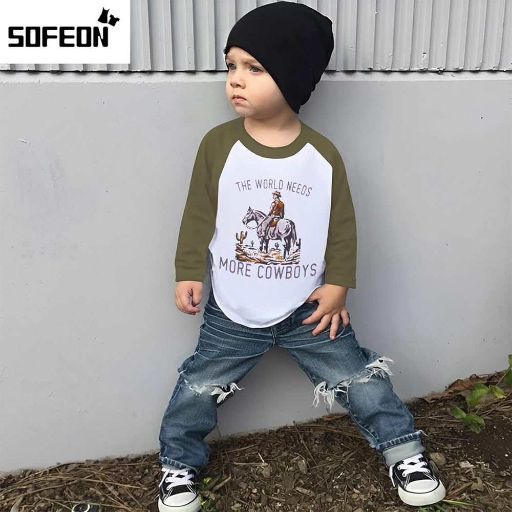 Amazon.com: Toddler Cowboy Shirt Baby Boy Rodeo Western Graphic