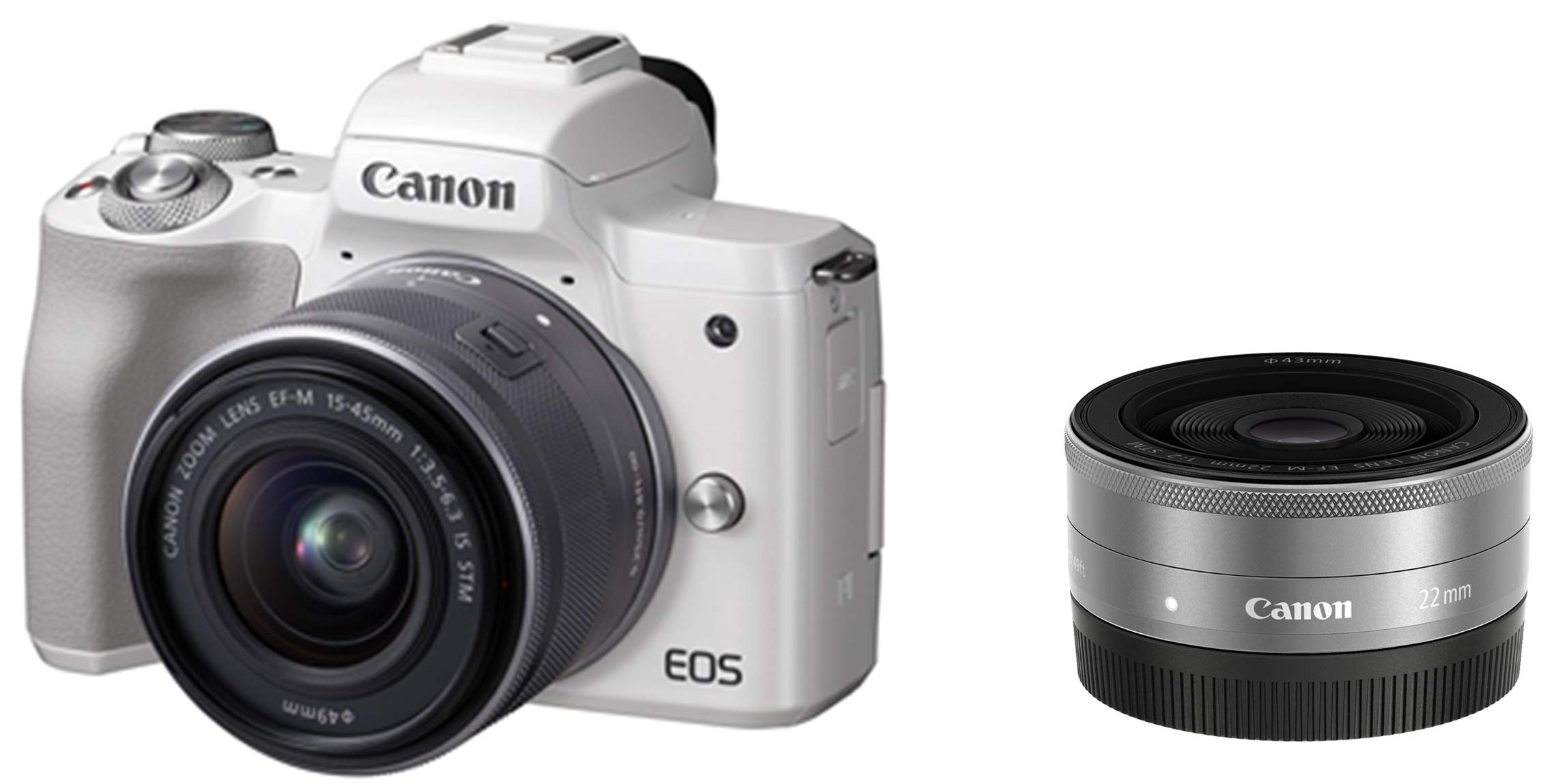 Amazon | Canon ミラーレス一眼カメラ EOS Kiss M ダブルレンズキット