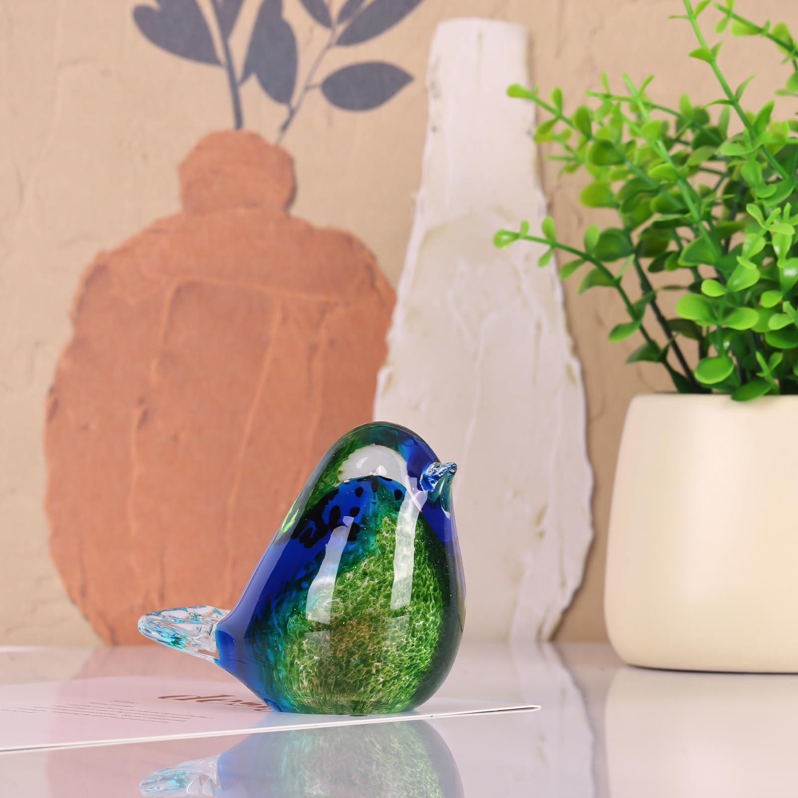 Amazon.co.jp: LCCCK ブルーバードガラス置物 - クリスタルバード