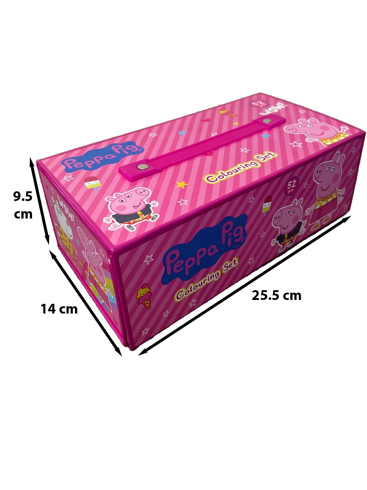 Amazon.co.jp: Peppa Pig アートケース 52点 塗り絵セット キャリー