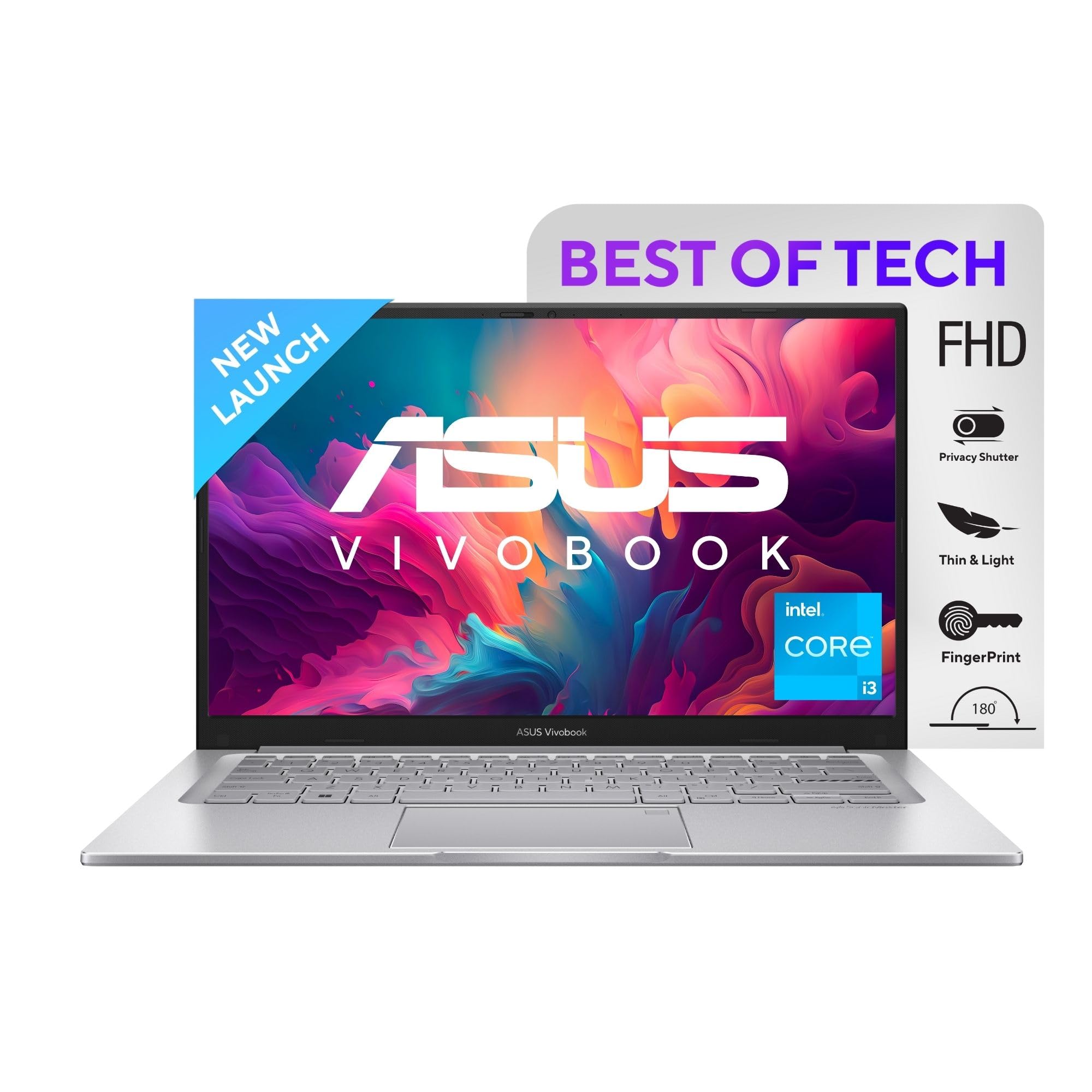 ASUS Vivobook 14, Windows 11 Home, IntelCore i3-1215U 12Th Gen, 14