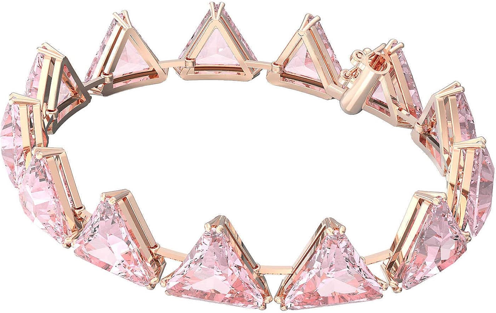 Amazon.com: SWAROVSKI Ortyx bracelet, Triangle cut crystals, Pink