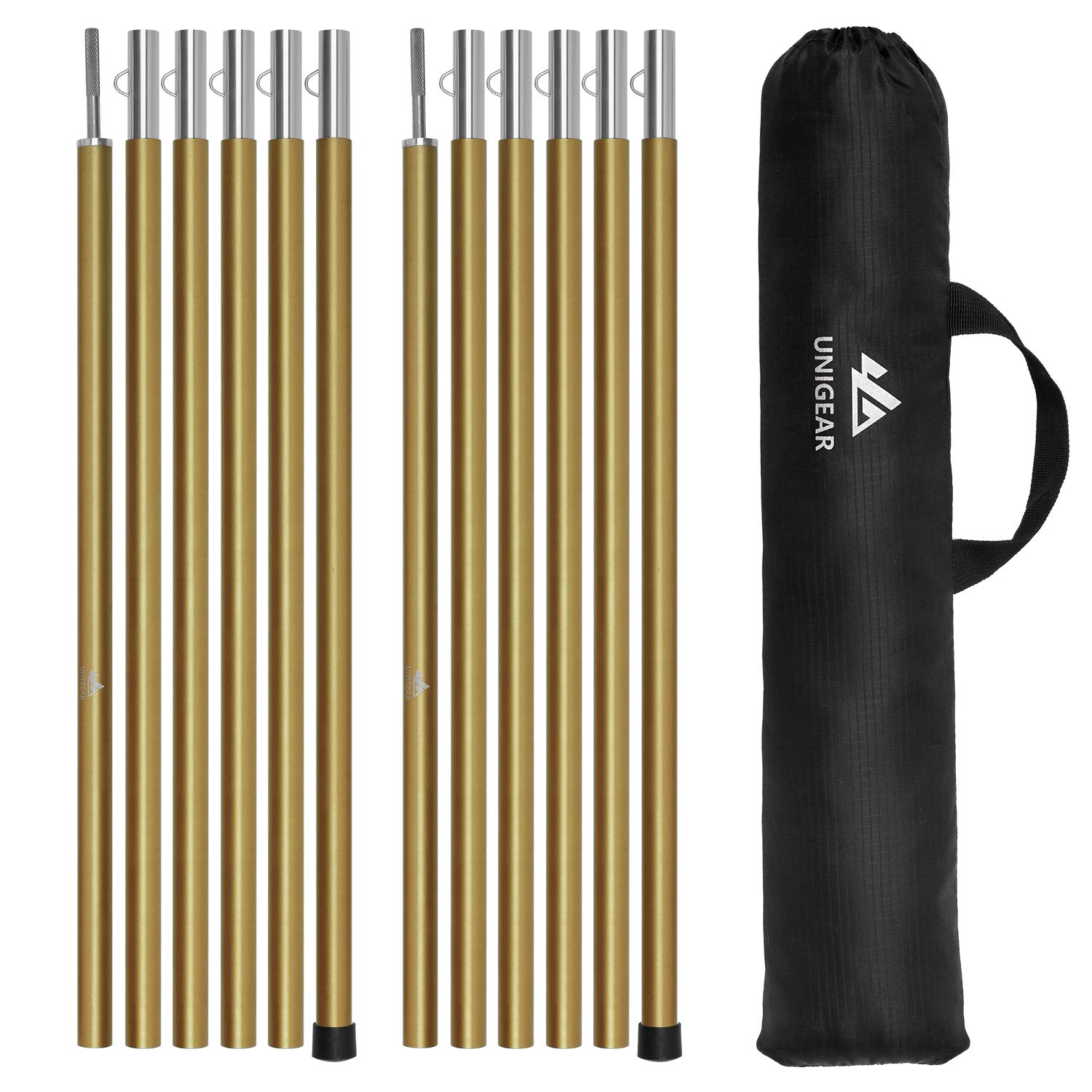 Amazon | Unigear テント タープポール 2本セット 7075アルミ製