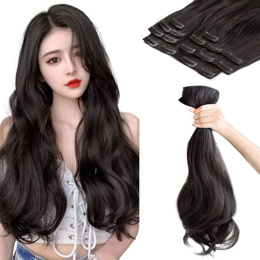 Amazon.co.jp: Vlasy 襟足ウィッグ ワンタッチエクステ 7枚セット 45