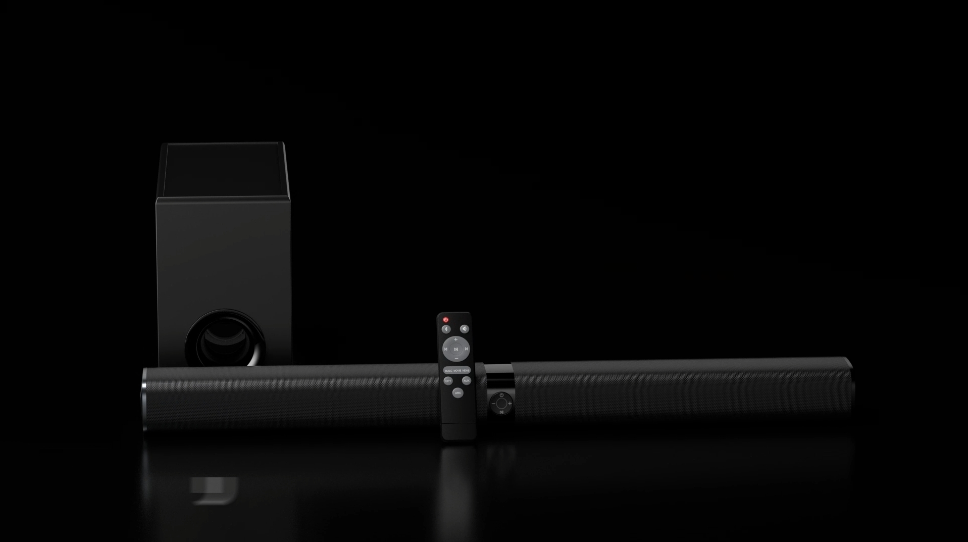 Amazon.co.jp: HolyCrab サウンドバー 着脱式 2 in 1 設計 分離型サブ